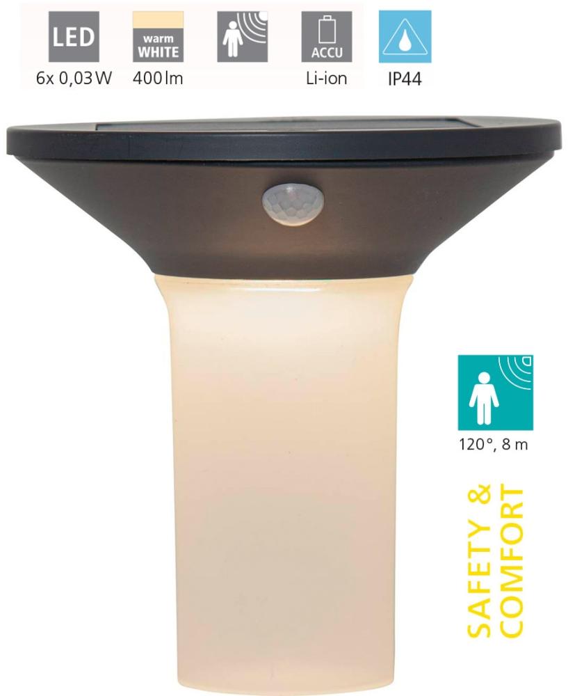 Eglo 900243 Wandleuchte CORBEZZOLA graphit LED L:16cm B:20cm H:16cm mit Sensor dimmbar IP44 Bild 1