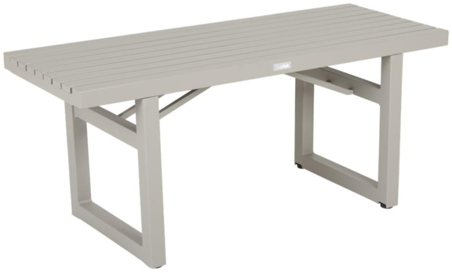 Gartenbank Vevi aus Aluminium 105 cm, Beige Bild 1