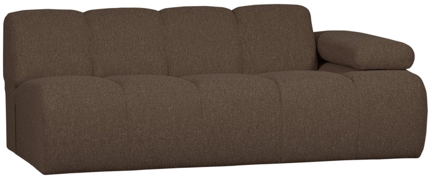 Modulsofa Mojo Boucle 2er Arm-Rechts, Braun Bild 1