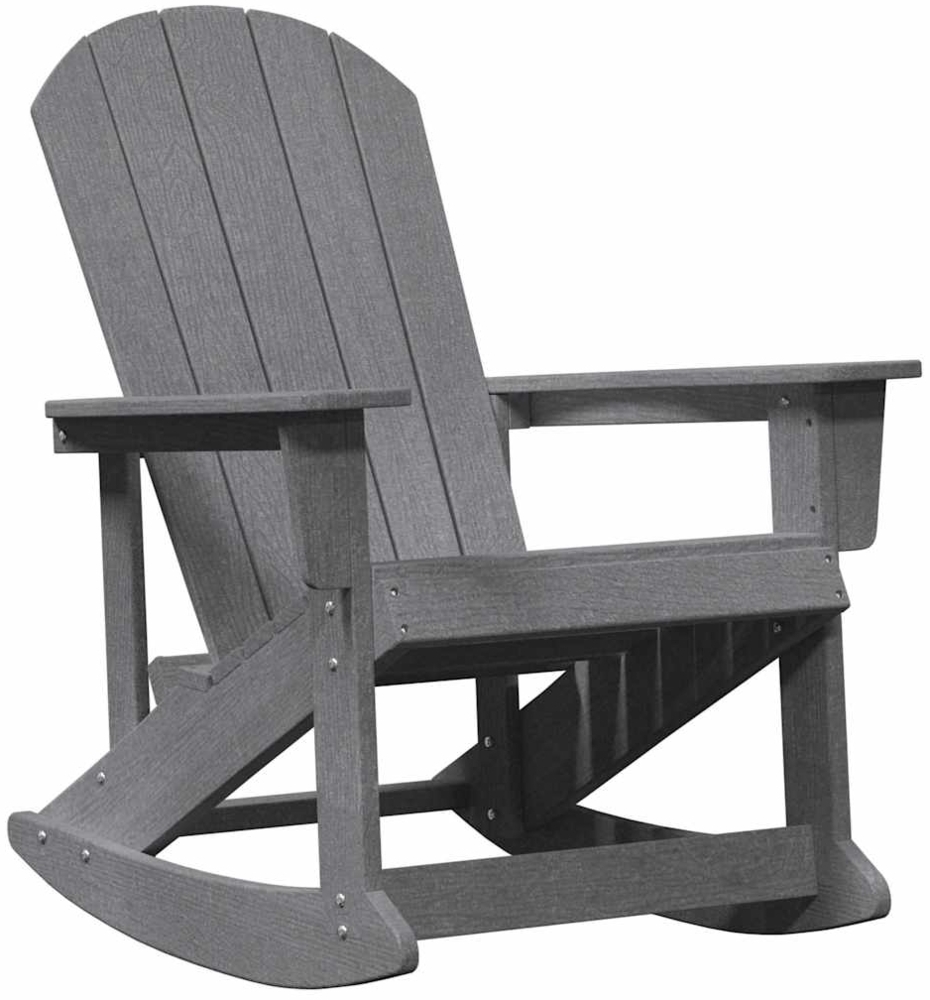 vidaXL Adirondack-Schaukelstuhl Hellgrau 73,5 x 92 x 90cm HDPE 42006628 Bild 1