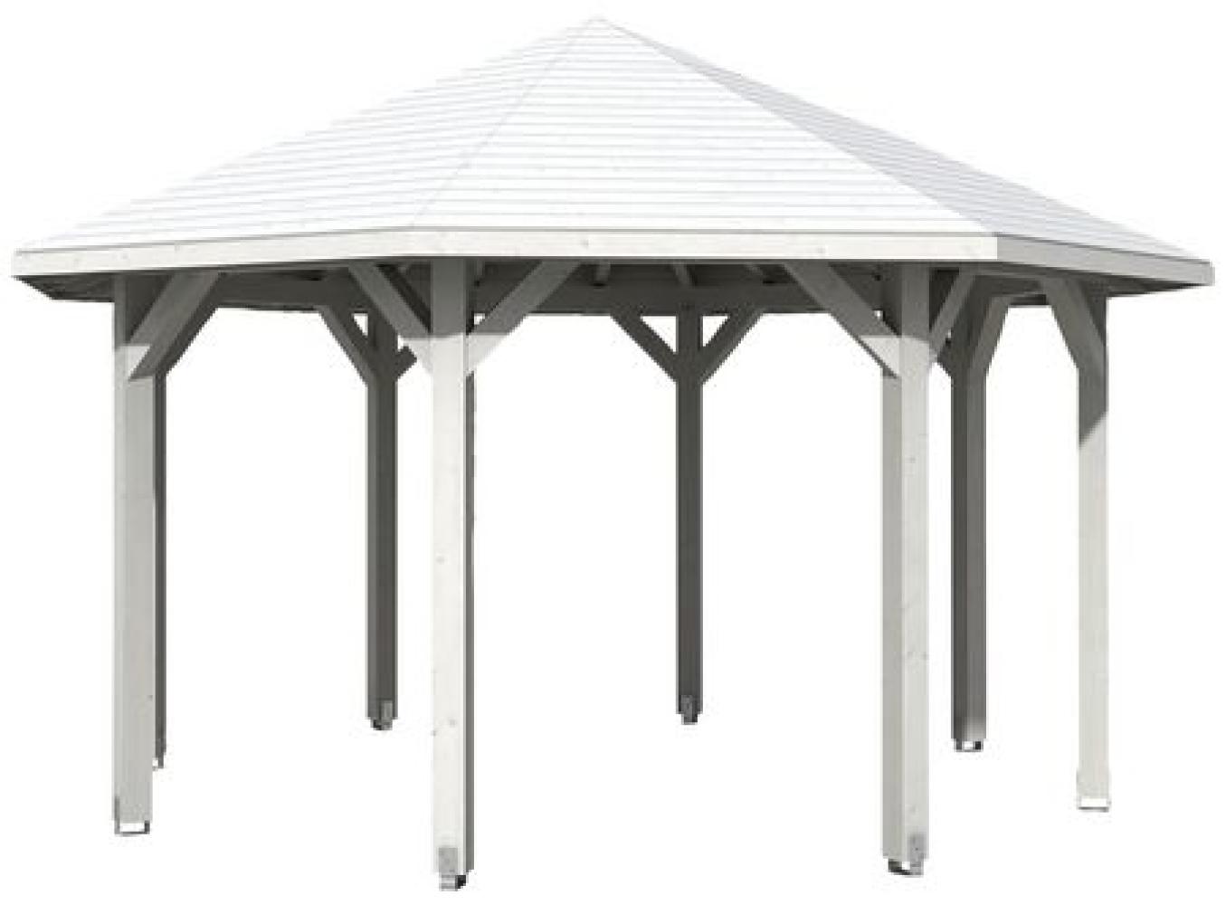 SKANHOLZ Pavillon, Zeltdach, achteckig, BxT: 484x484 cm weiß Gartenpavillon Bild 1