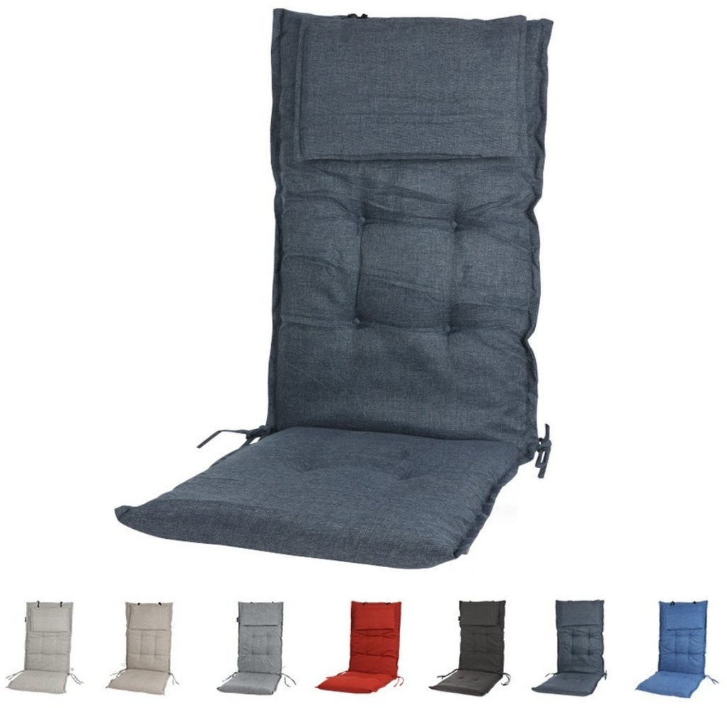 SLaaviinoo Hochlehnerauflage Gartenstuhlauflagen Hochlehner (120x50x6cm) Sitzkissen Outdoor, (2 St), wasserabweisender Stoff & UV-500h lichtecht Bild 1