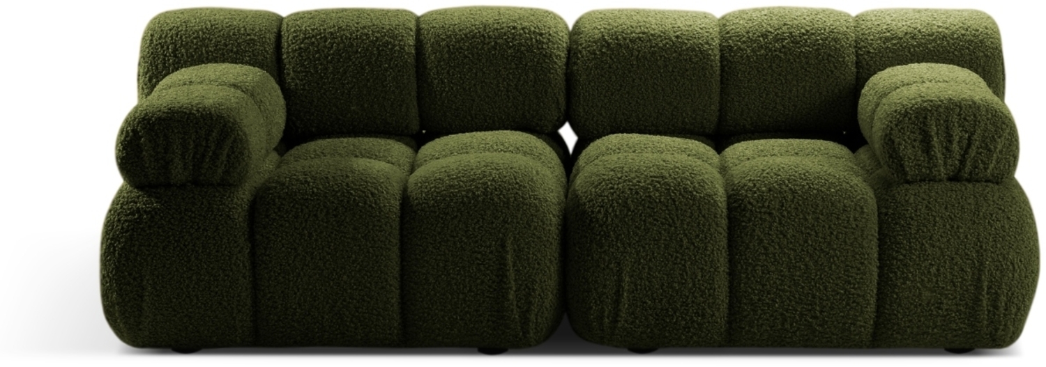 Micadoni Modulares Sofa Bellis 2-Sitzer Boucle Rolf Grün Bild 1
