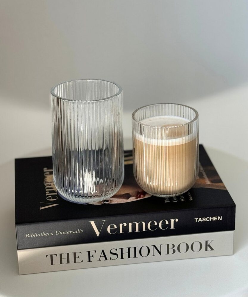 Zoha Gläser-Set Relief Crystal Glas Set - Latte Macchiato Tee Softdrink, Glas, Hitzebeständig - verschiedene Größen Bild 1