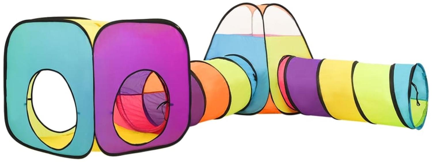 vidaXL Kinder-Spielzelt ohne Bälle, Stoff bunt, 264 x 190 x 90 cm Bild 1
