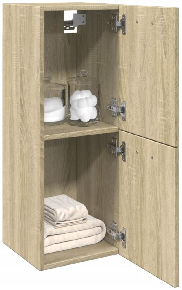 Badezimmerschrank Sonoma-Eiche 30x30x80 cm Holzwerkstoff Bild 1