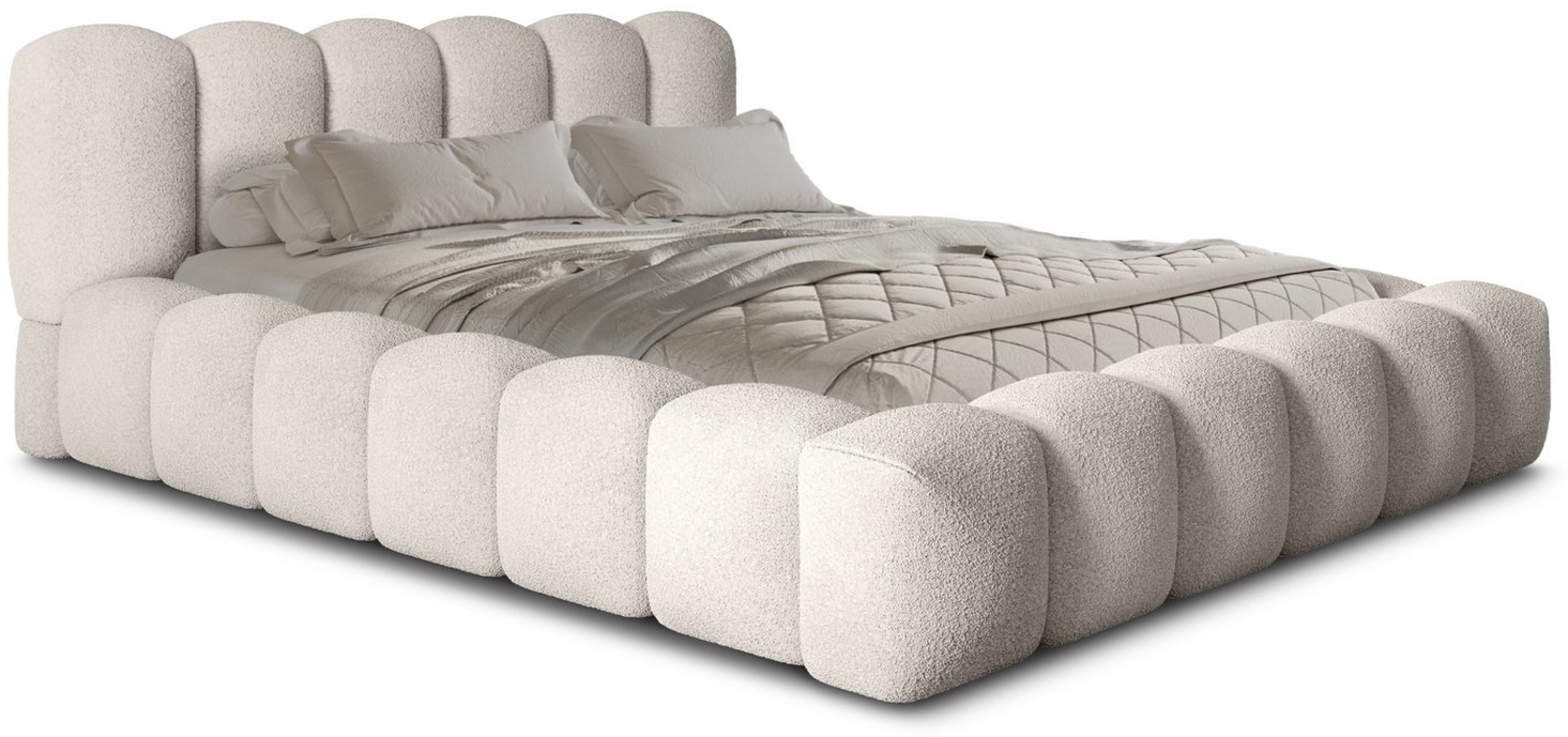 wonello Polsterbett Milia 1 (das Original), Bett mit Bettkasten und Lattenrost – eleganter Boucle-Stoff Bild 1