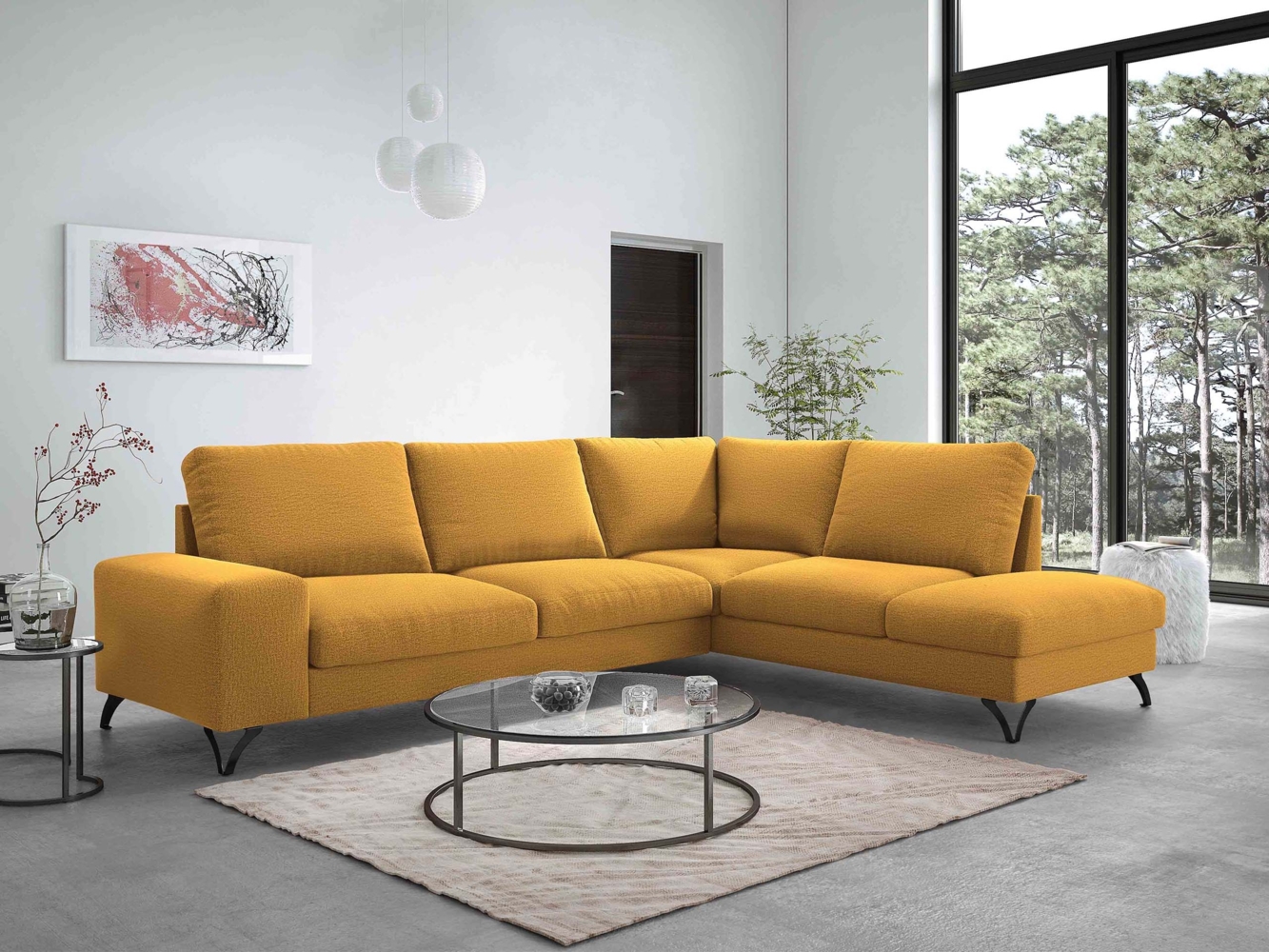 Ecksofa Oddo Bis (Farbe: Verita 53, Seite: Rechts - L4+L2F+R3F) Bild 1