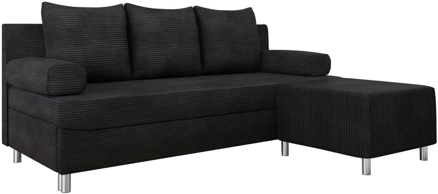 Schlafsofa Dover Cord (Sofa mit Polsterhocker, Farbe: Poso 135) Bild 1