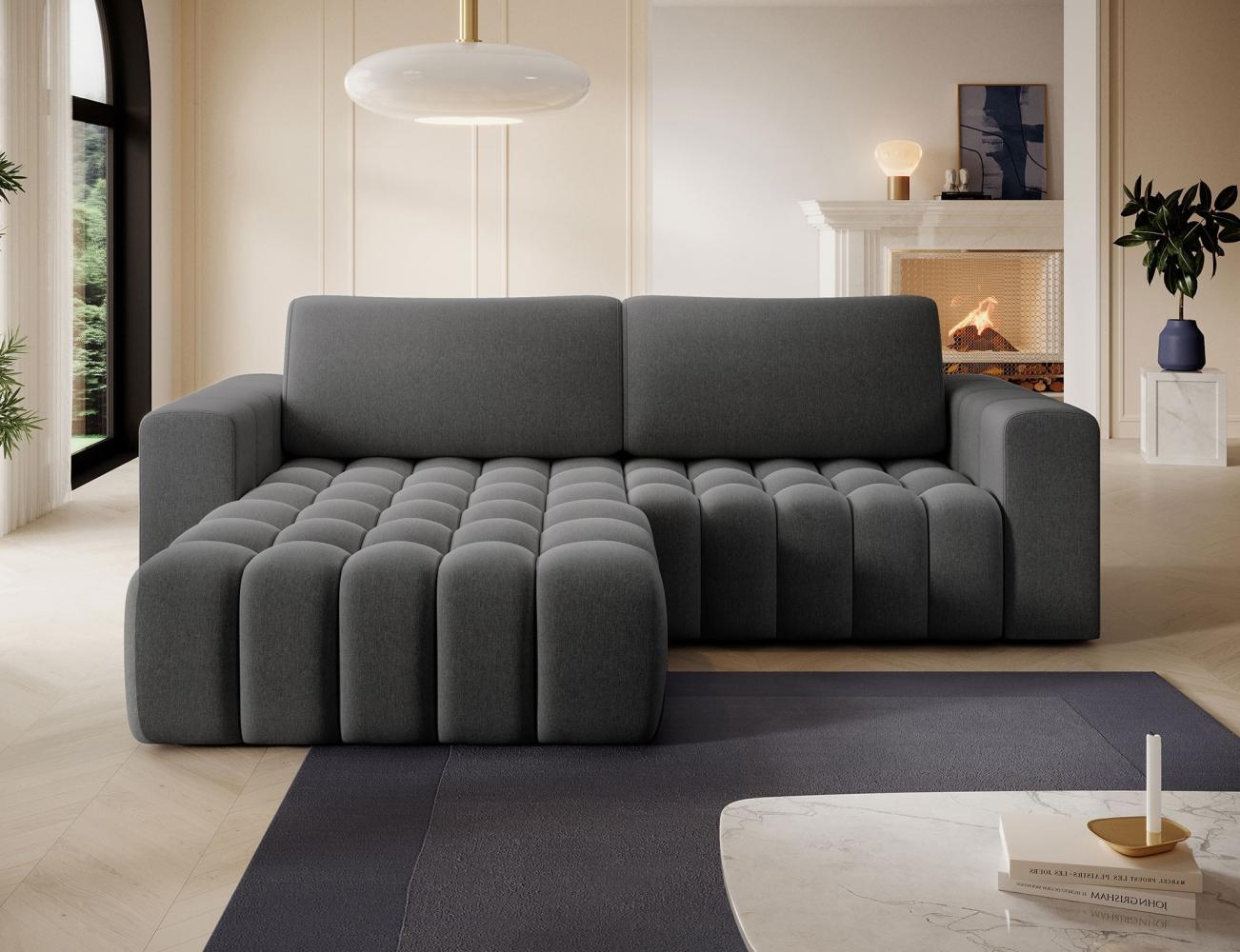 Eltap 'Bonett' Ecksofa mit Schlaffunktion, 92 x 175 x 250 cm, Asphalt, Links Bild 1