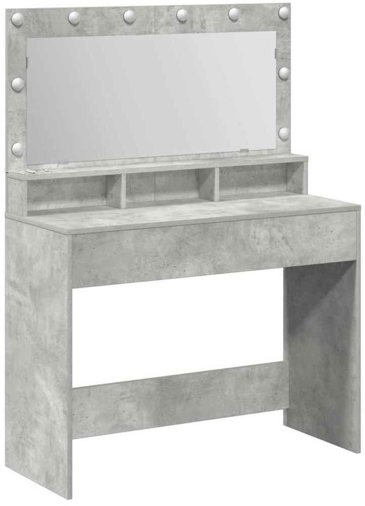 vidaXL Schminktisch Betongrau 100 x 41 x 135 cm Holzwerkstoff 865103 Bild 1