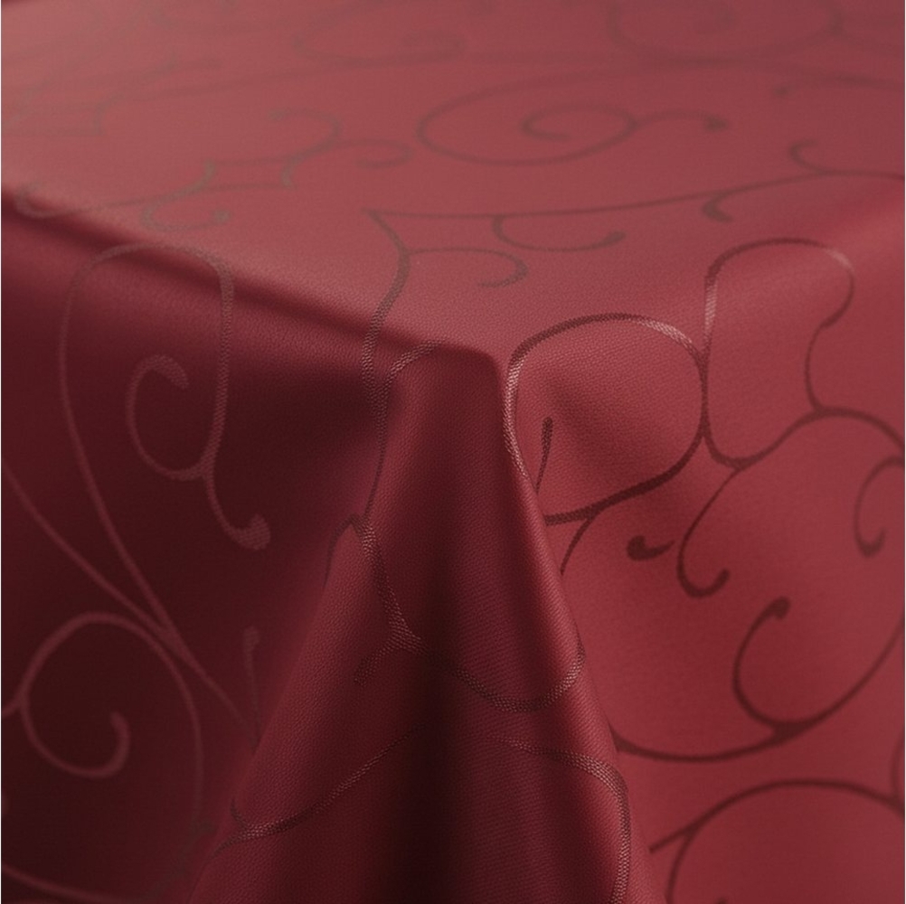 NYVI Tischdecke Tischdecke 150x250 cm elegante Tafeldecke mit edlen Ornamenten (1-tlg), Tafeltuch mit Rankenmuster schmal gesäumtes Tischtuch Bild 1