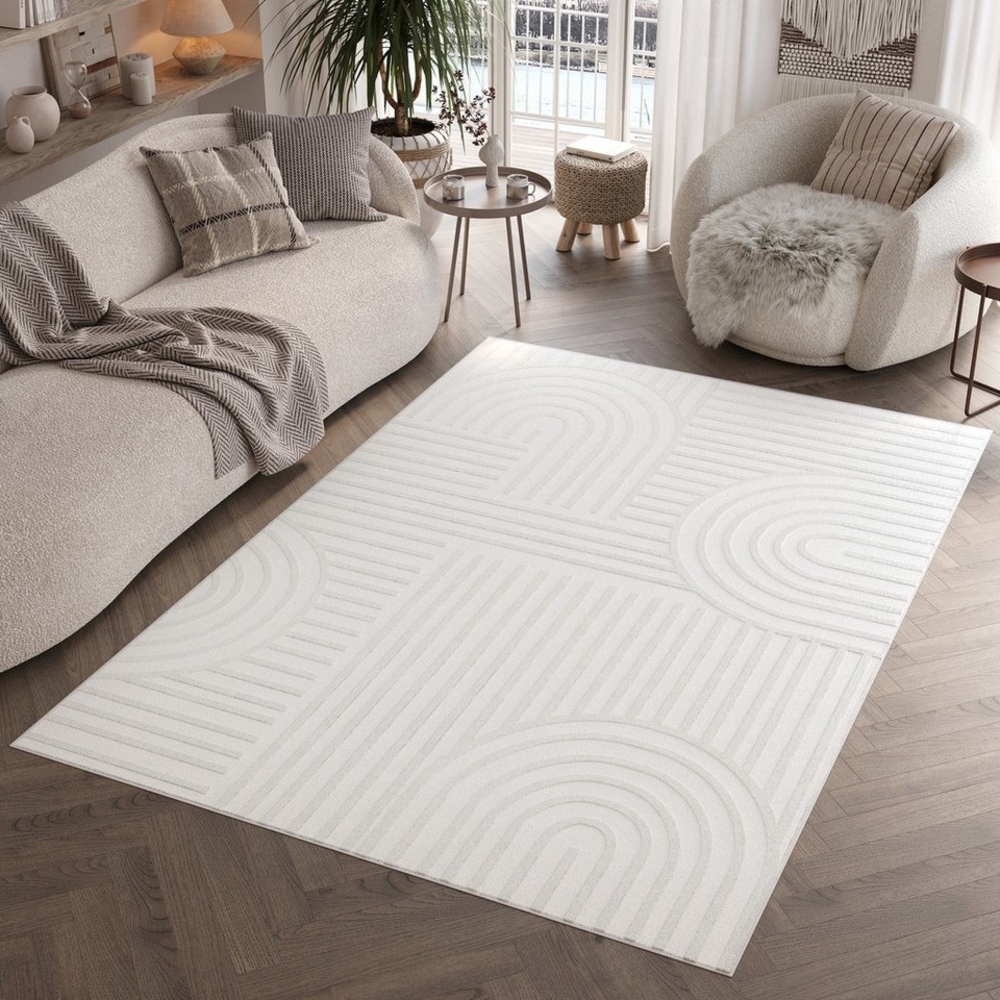 Tapiso Teppich HYGGE, rechteckig, Höhe: 11 mm, Wohnzimmer, Schlafzimmer, pflegeleicht Bild 1