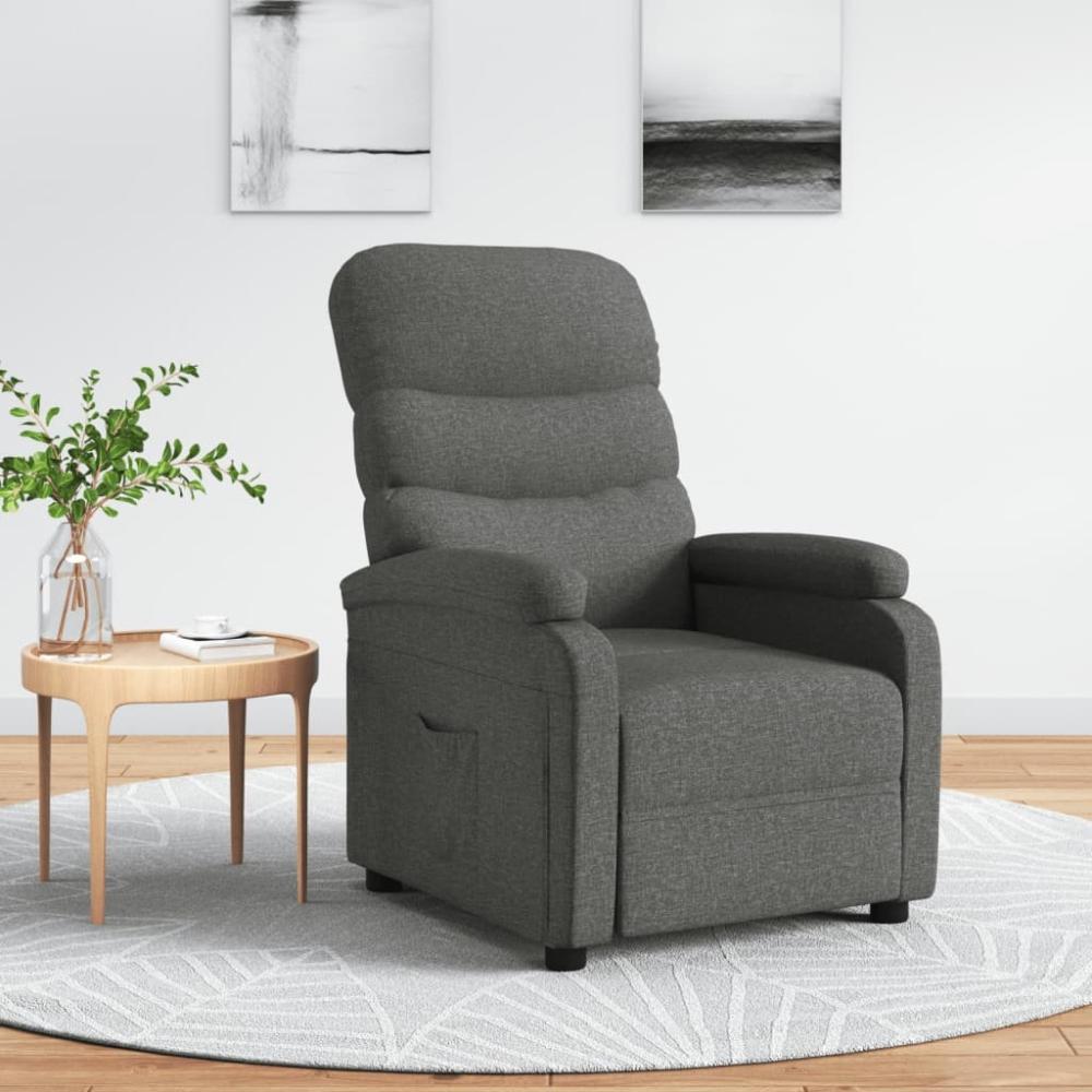 vidaXL Relaxsessel Dunkelgrau Stoff 344891 Bild 1