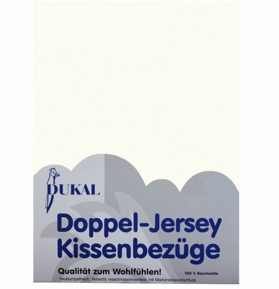 DUKAL Kissenbezüge aus hochwertigem Doppel-Jersey, 100% Baumwolle, (1 Stück), 40x40 cm, mit Reißverschluss, Made in Germany Bild 1