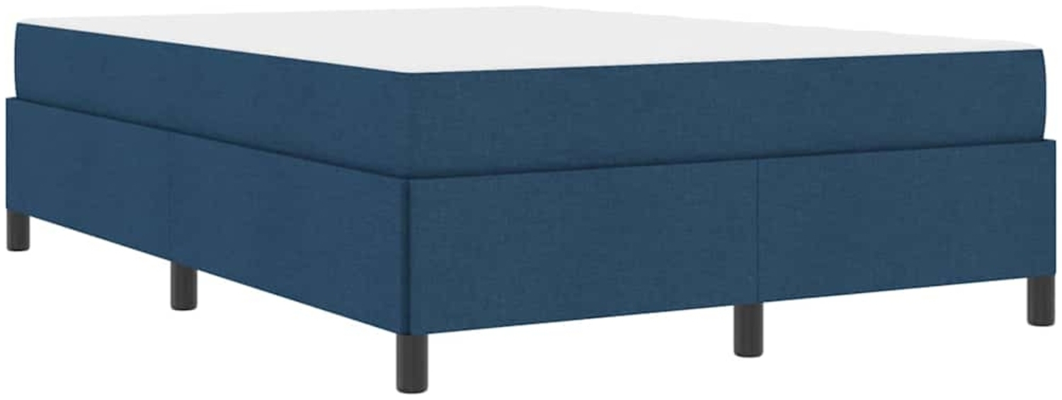vidaXL Boxspringbett Blau 140 x 190 cm Stoff 3398863 Bild 1