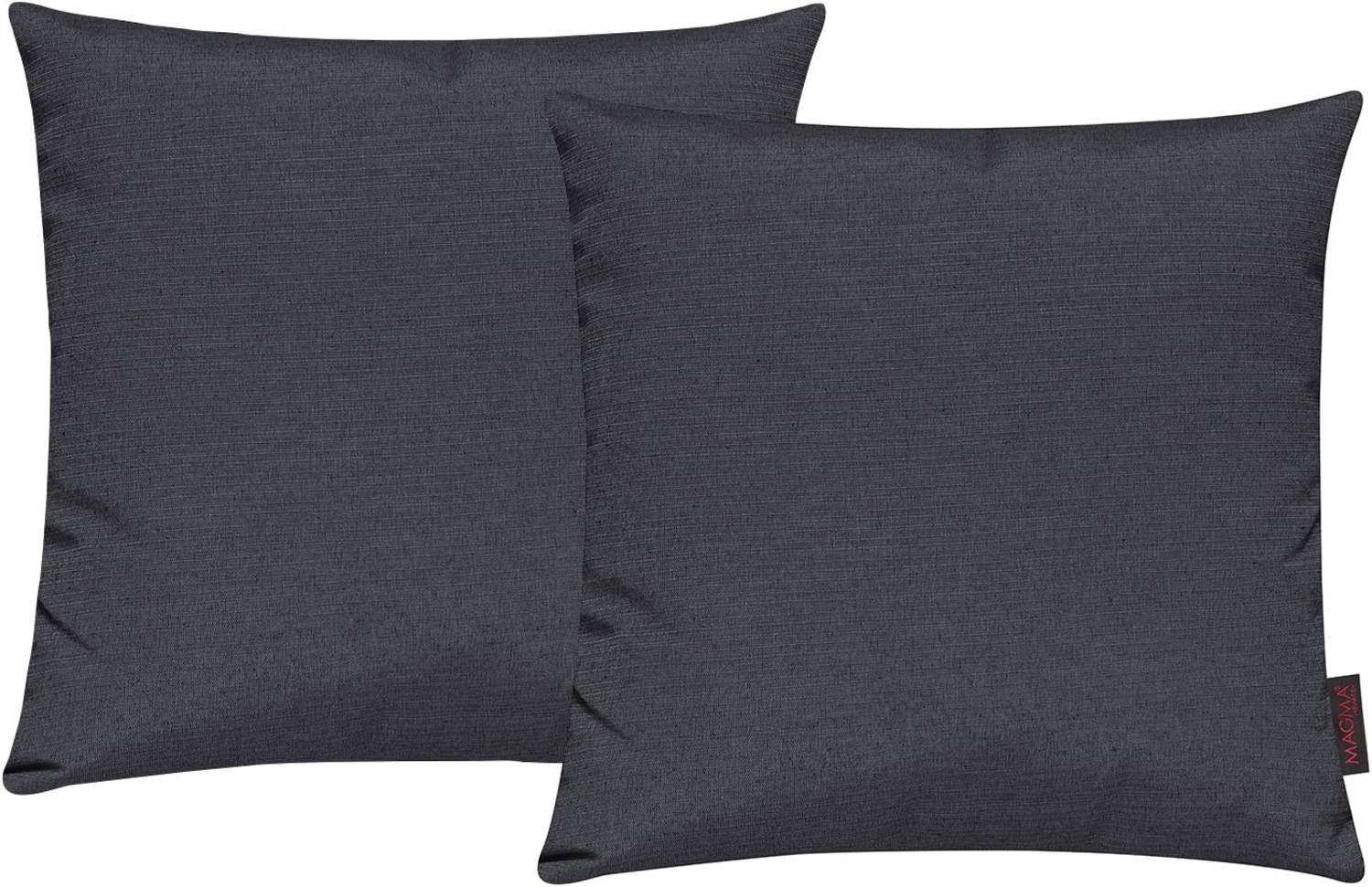 MAGMA Kissenhüllen FINO - ca. 50 x 50 cm - 2er Set anthrazit Bild 1