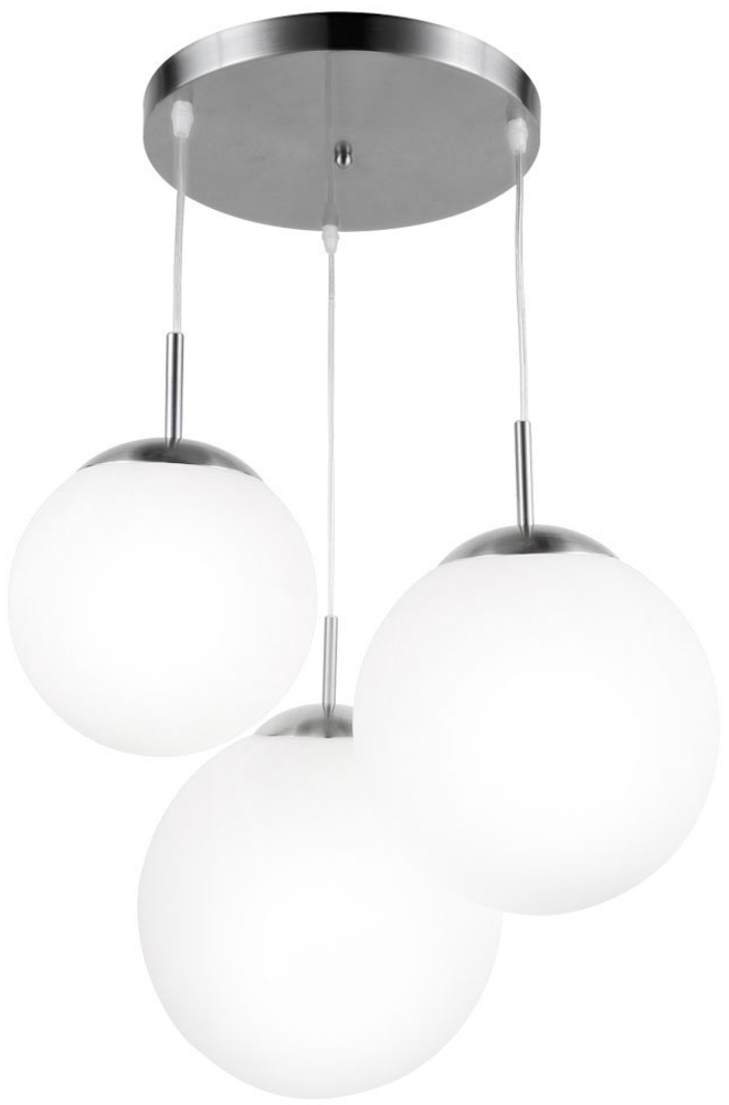 LED Hängeleuchte, 3 Flammig, Kugel, Glas satiniert, D 51,5cm Bild 1