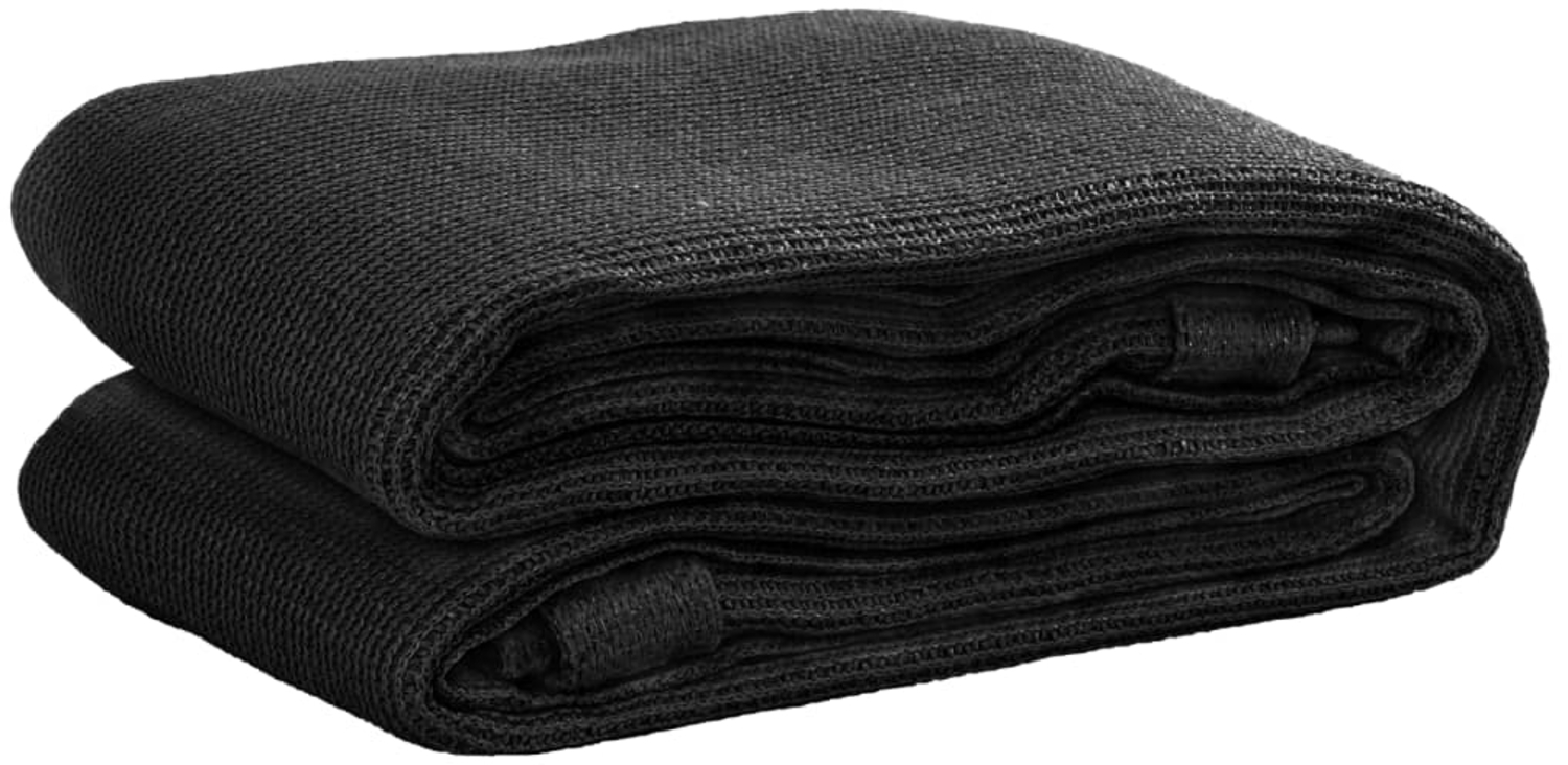 vidaXL Zeltteppich 400x400 cm Schwarz HDPE 310791 Bild 1