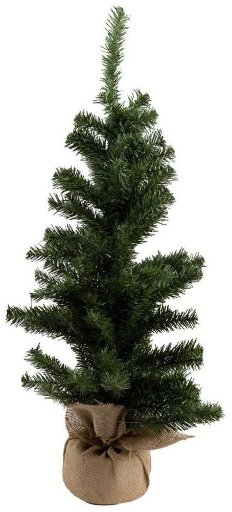 Künstlicher Weihnachtsbaum im Jutesack 90 cm Tannenbaum Christbaum Dekobaum Bild 1