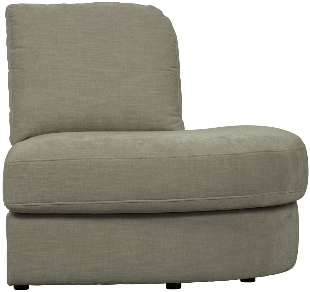 Modulsofa Family 1-Seat Eck-Element Rund Rechts, Grau Bild 1