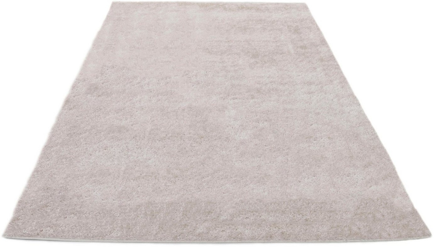 Home affaire Hochflor-Teppich Malin, rechteckig, Höhe: 43 mm, Shaggy in Uni-Farben, einfarbig, leicht glänzend, besonders weich Bild 1