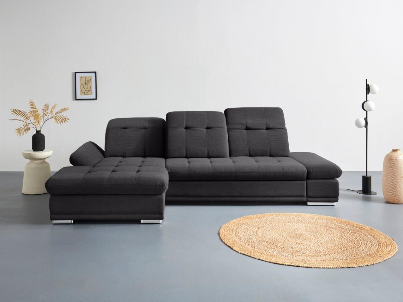 COTTA Ecksofa Holiday L-Form, Sitztiefenverstellung, wahlweise mit Bettfunktion inkl. Bettkasten Bild 1