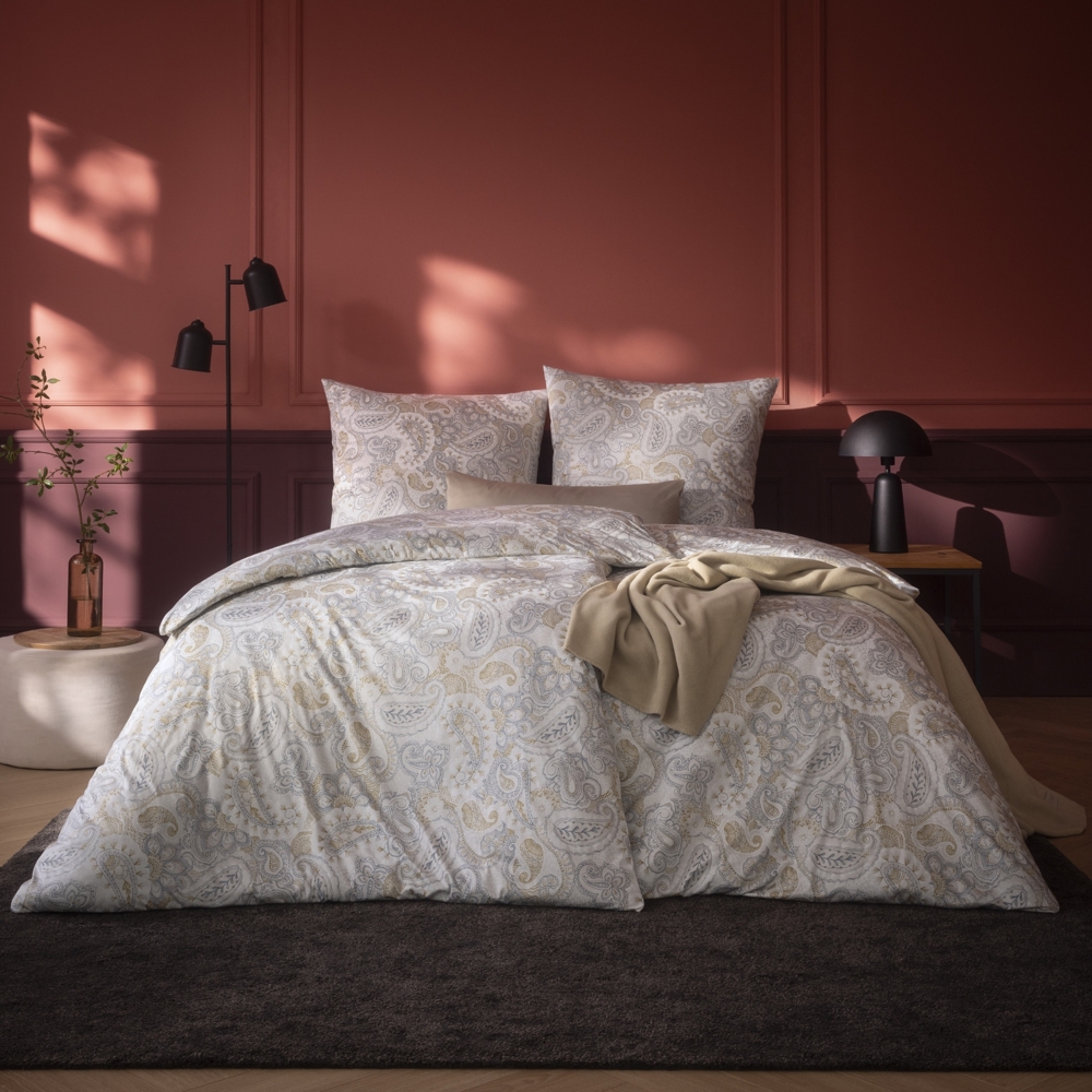 Estella Interlock Jersey Bettwäsche Ella 6393-202 Paisley 135x200 Bild 1