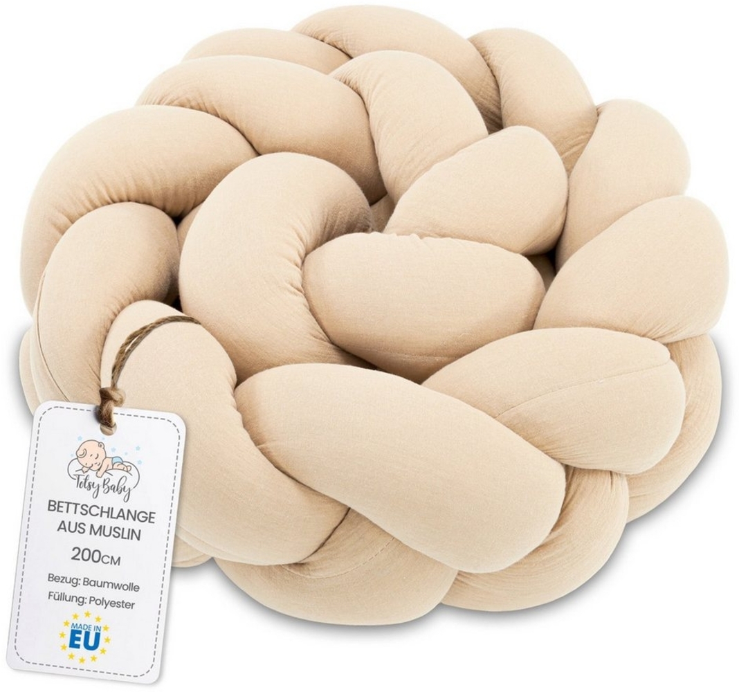 Totsy Baby Dekokissen Kuschelkissen Musselin Kinder Kissen Deko 200 cm - Flauschig Musselin Bild 1