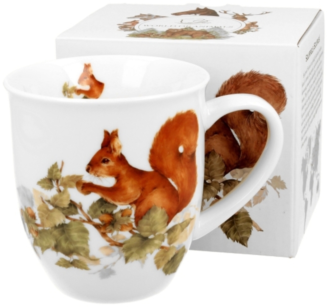 DUO World of Animals Eichhörnchen (Squirrel) 400 ml Becher New Bone China Porzellan Bild 1