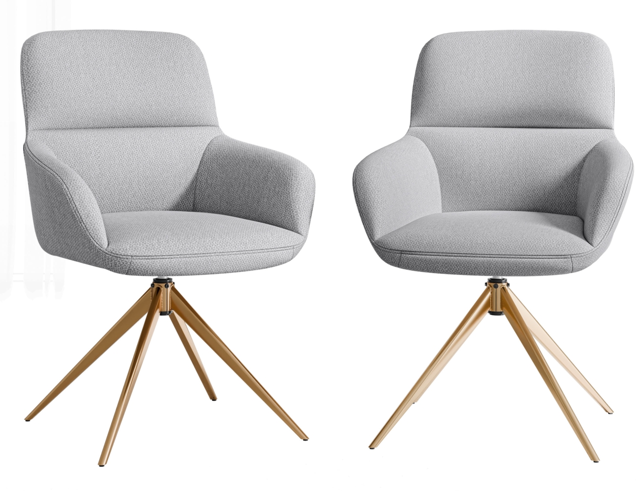 Drehsessel Bokiz 3615/GL (Farbe: Lukka 85, Gold) Bild 1