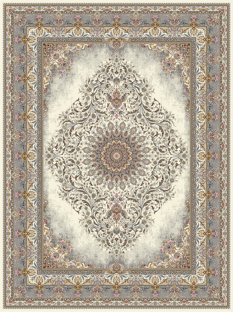 Morgenland Orientalischer Webteppich - Beauty Array - rechteckig - 225 x 150 - Creme Bild 1
