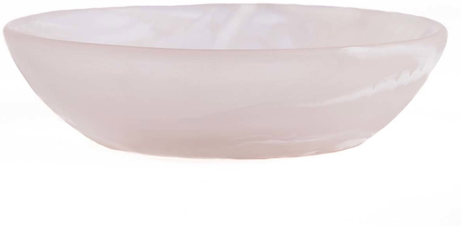 Die Resin Organic Schale - Rosa Weiss - M - Rosa Weiß - 19x19x6cm Bild 1