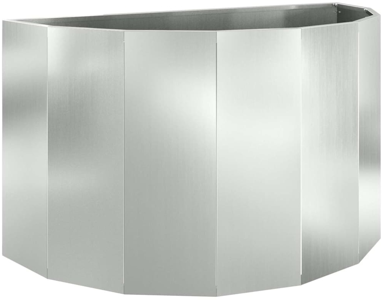 vidaXL Pflanzkübel Silber 90 x 45 x 50 cm Verzinkter Stahl 883715 Bild 1