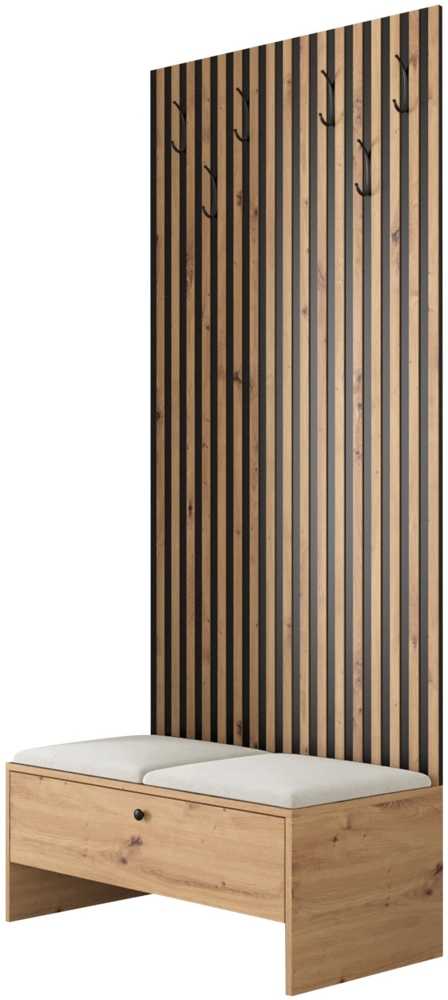 Garderoben-Set 'Melire IV' Artisan Eiche / Manila beige Bild 1