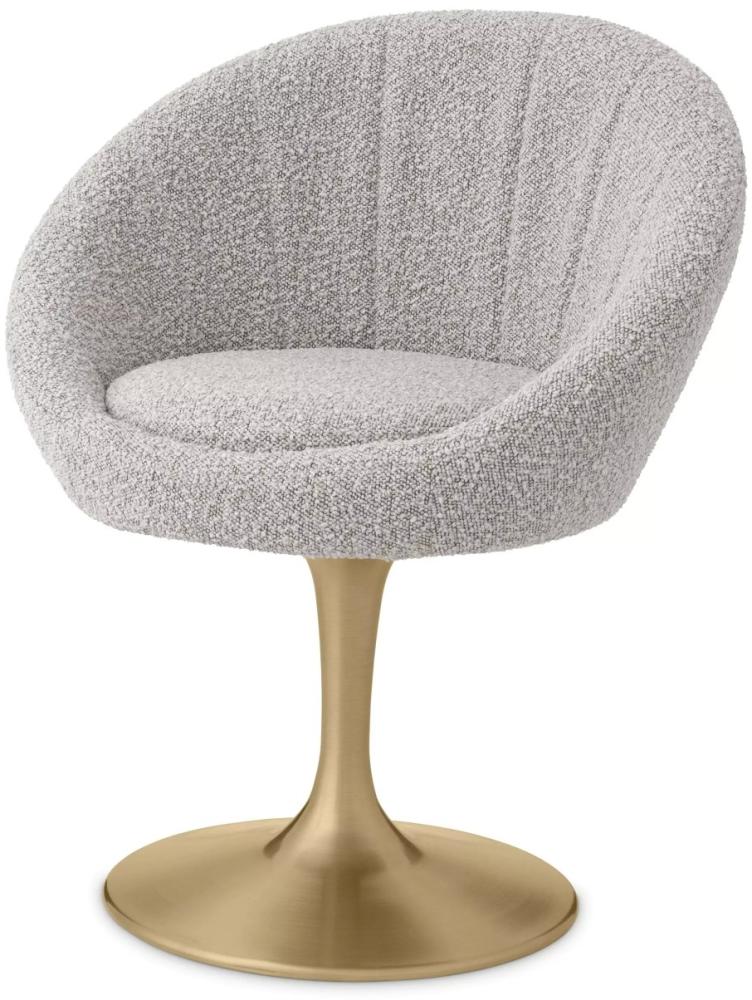 EICHHOLTZ  'ONeill' Polsterstuhl, Bouclé, Grey Bild 1