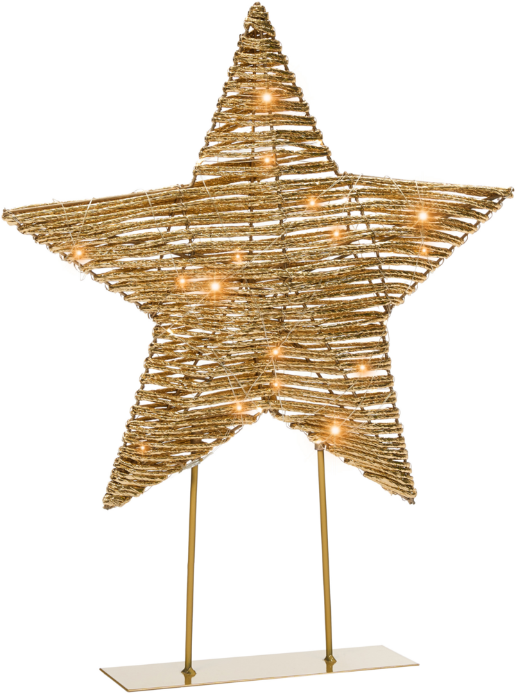 Weihnachtsdekoration LED FARUP Stern 51 cm Gold Bild 1