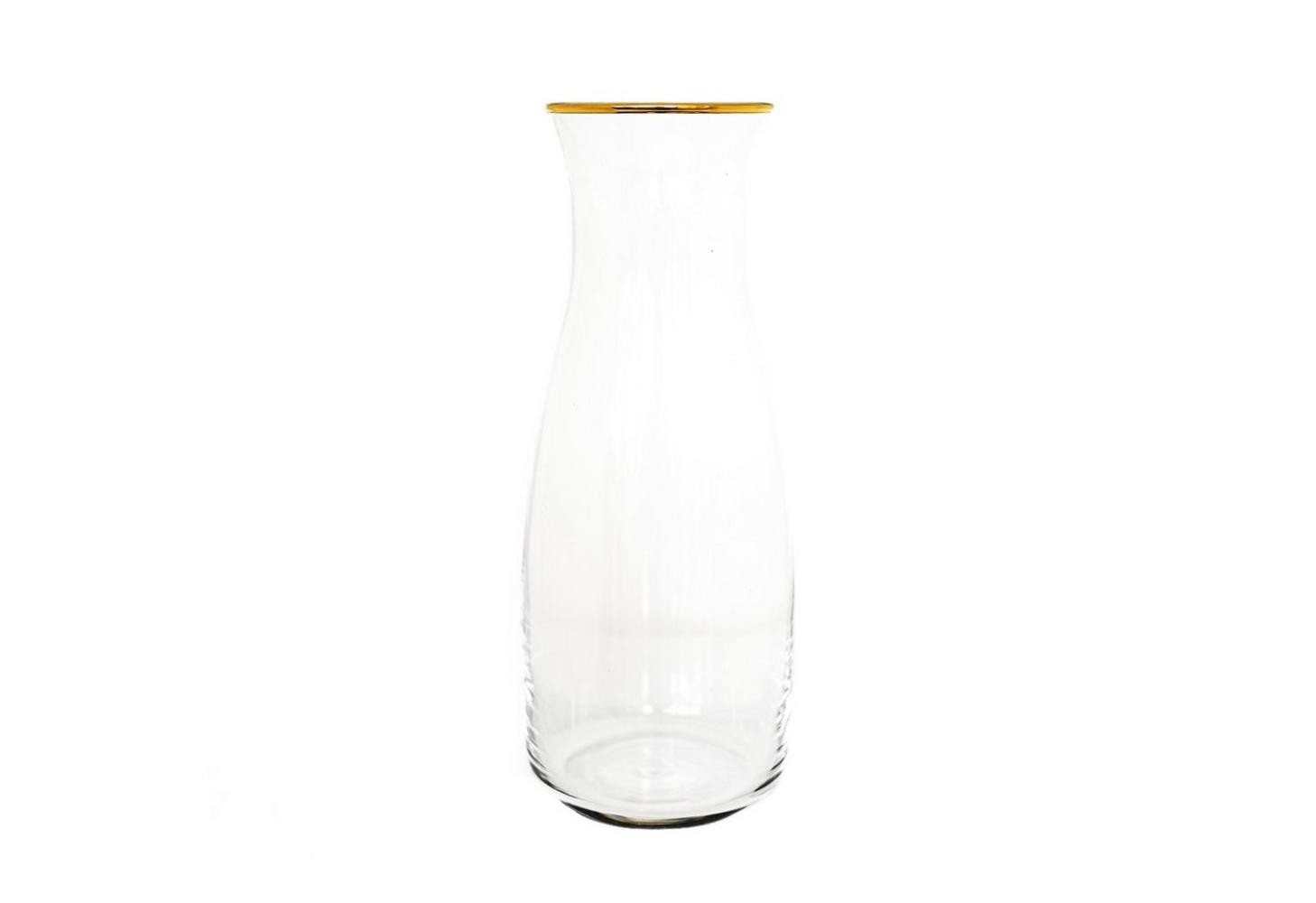 Pasabahce Amphora Karaffe mit Gold Umrandung aus Glas 1,18 L Transparent 1 Stück Bild 1