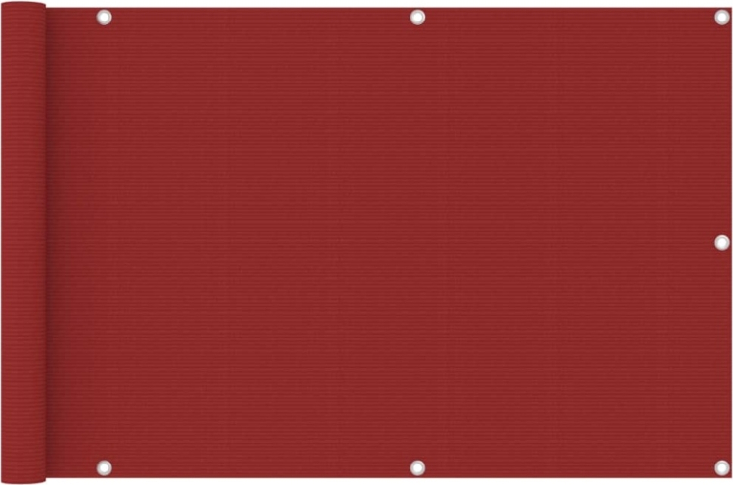 vidaXL Balkon-Sichtschutz Rot 90x400 cm HDPE 311009 Bild 1