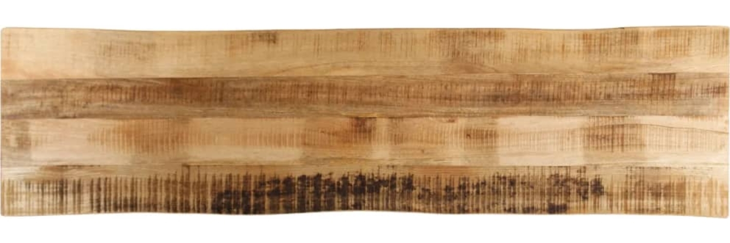 vidaXL Tischplatte mit Baumkante 180x40x3,8 cm Raues Mango Massivholz 370689 Bild 1