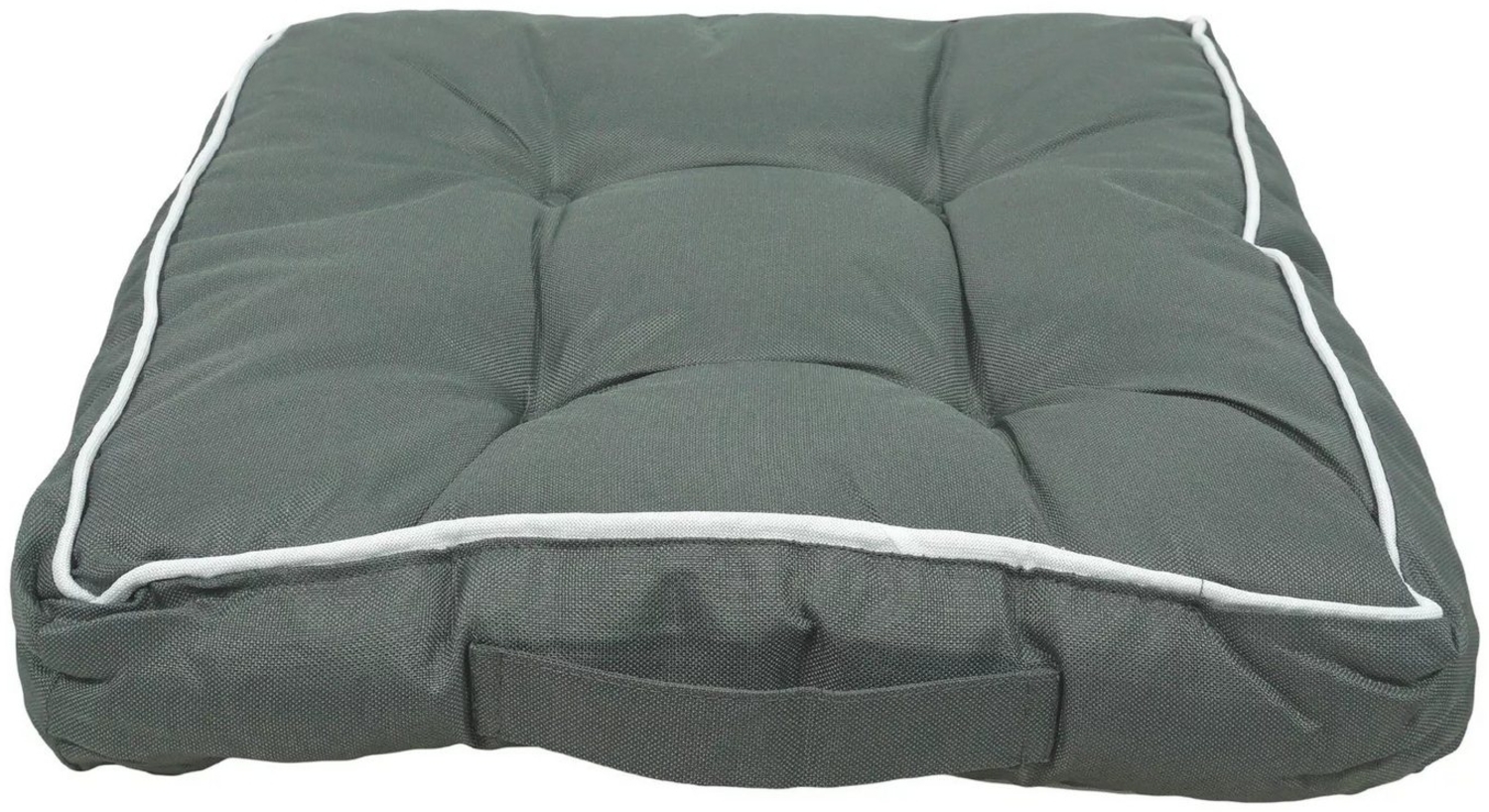 2er Pack Outdoor Sitzkissen Kissen 39 x 39 wasserabweisend Stuhlkissen mit Griff Grün Bild 1