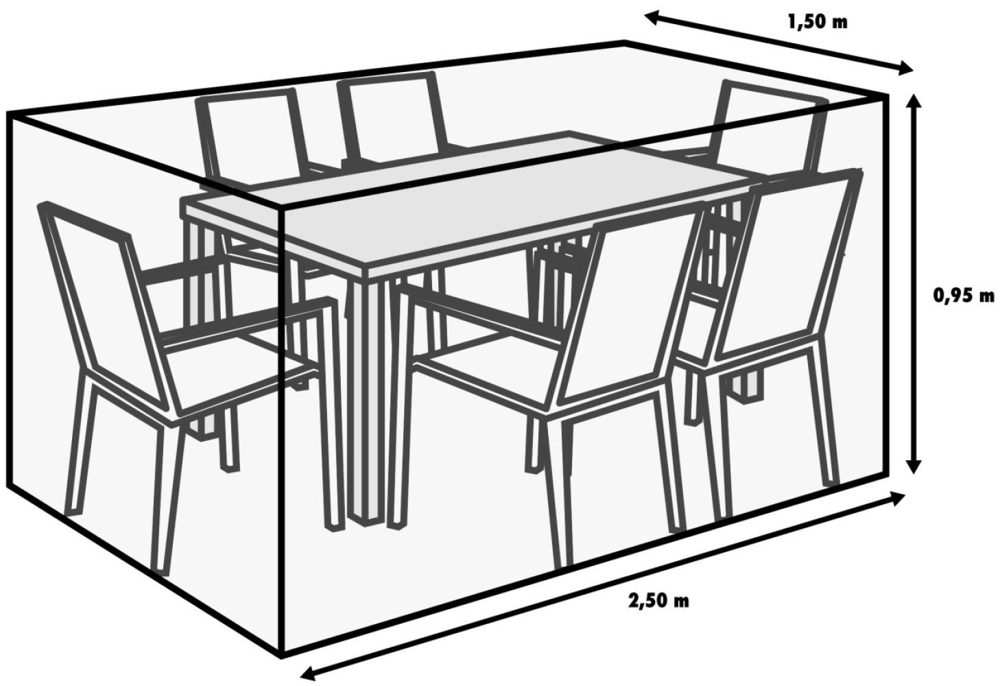 TrendLine Schutzhülle Exclusive Sitzgruppen 250x150x95 cm Abdeckung Gartenmöbel Bild 1