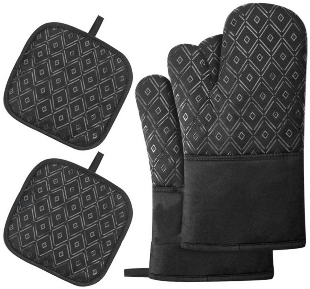 NATICY Topflappen Backofenhandschuhe,Ofenhandschuhe Hitzebestaendig,beträgt 30 x 17 cm Bild 1