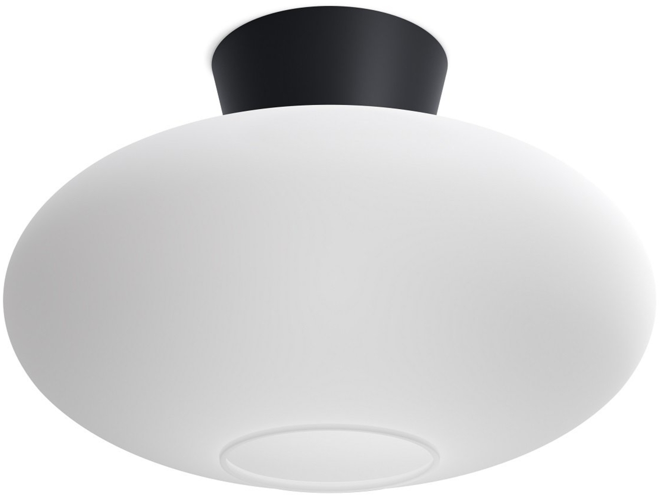 Belid Bullo XL Deckenleuchte schwarz opal 38cm E27 Bild 1