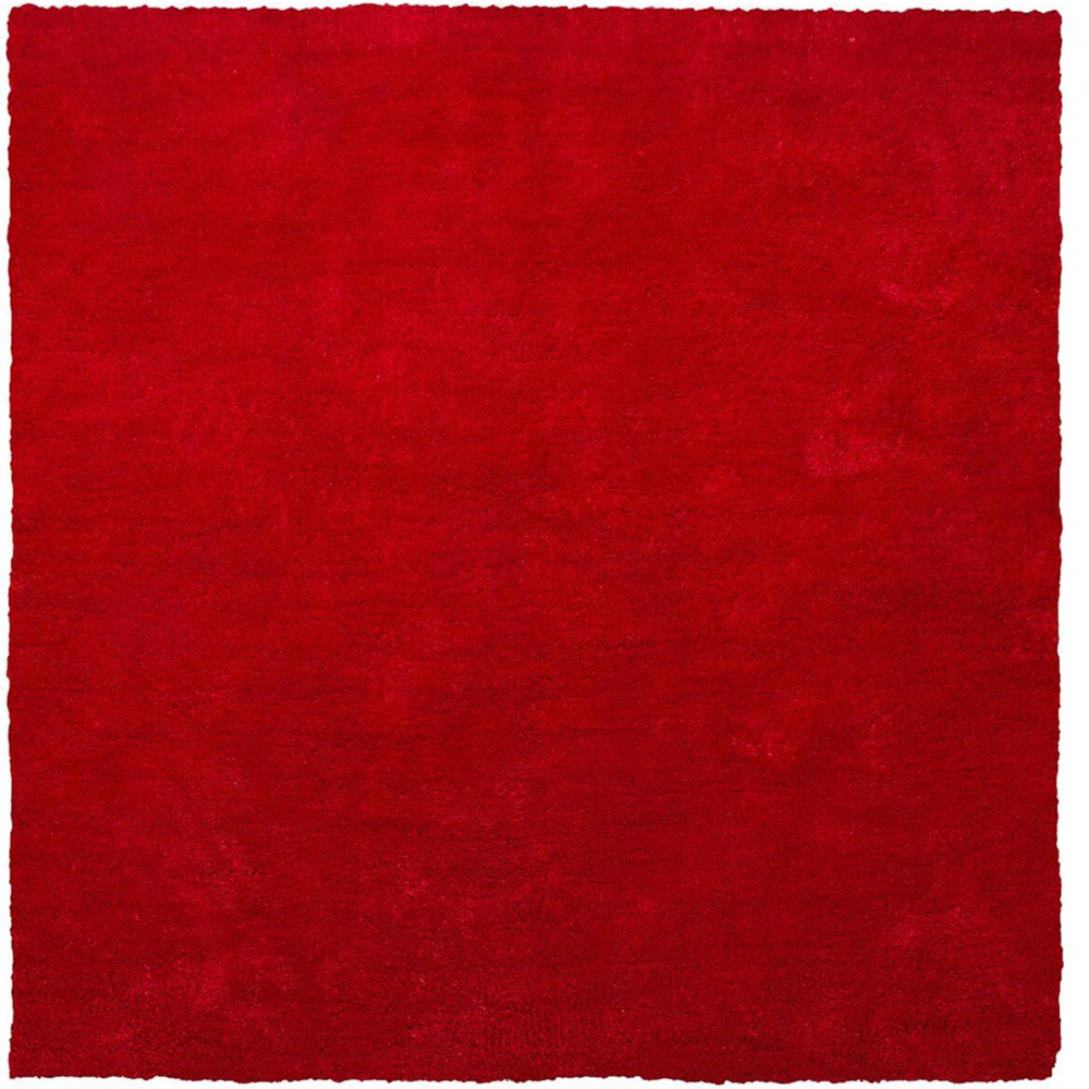 Teppich rot 200 x 200 cm Shaggy DEMRE Bild 1