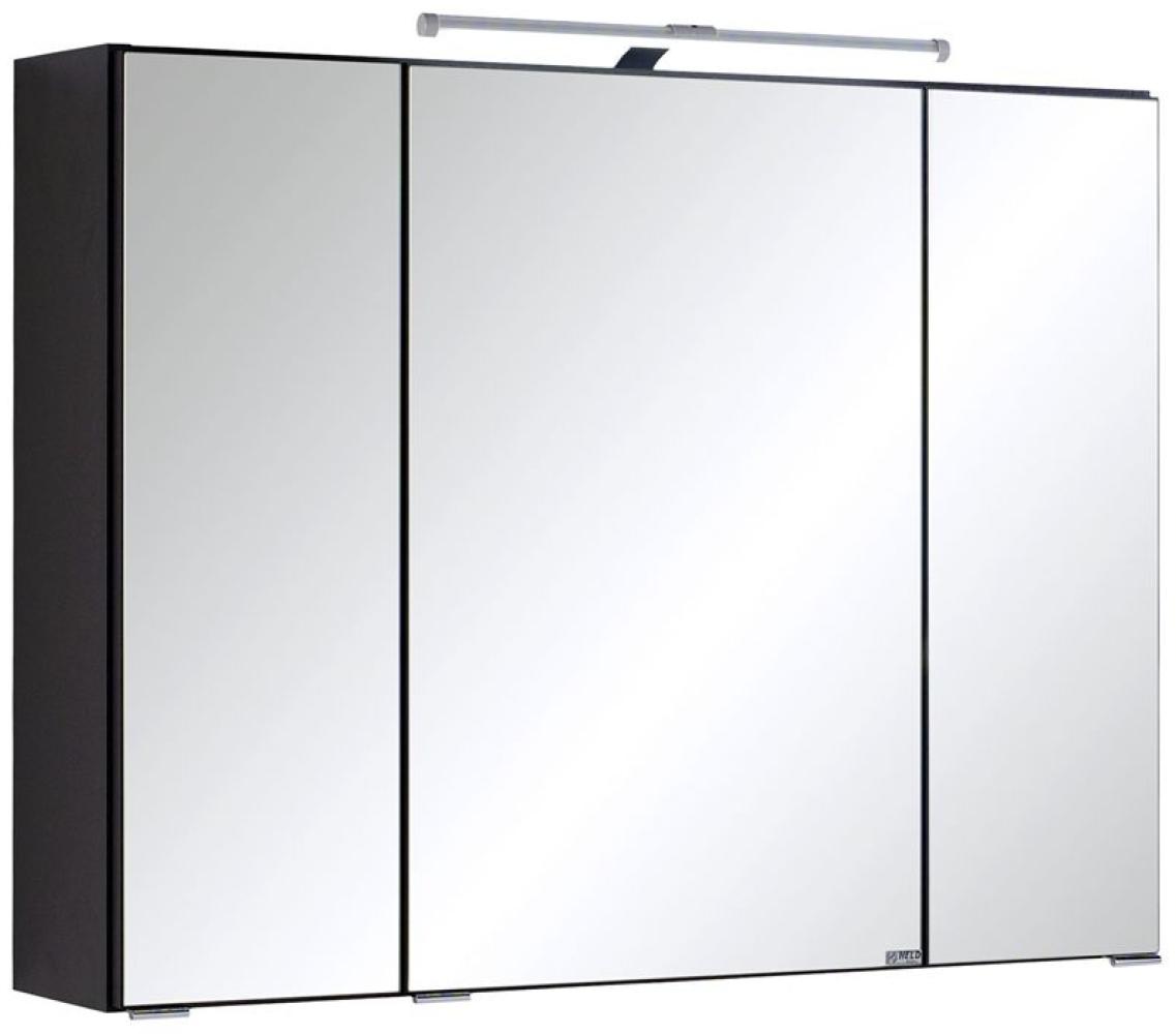 Spiegelschrank COMO-03, grau, B x H x T ca.: 80 x 64 x 20cm Bild 1