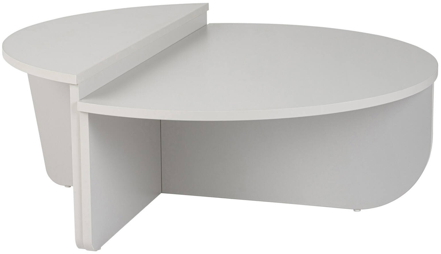 Dmora Wohnzimmertisch Dain, Niedriger Wohnzimmertisch, Kaffeeregal, Couchtisch für Sofa, 90x60 h35 cm, Grau Bild 1