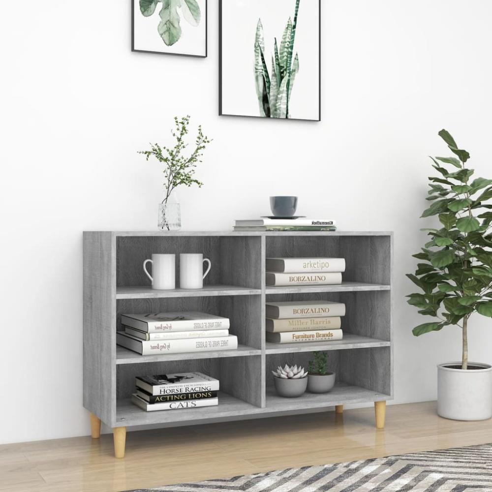 Sideboard Grau Sonoma 103,5 x 35 x 70 cm Holzwerkstoff [813183] Bild 1