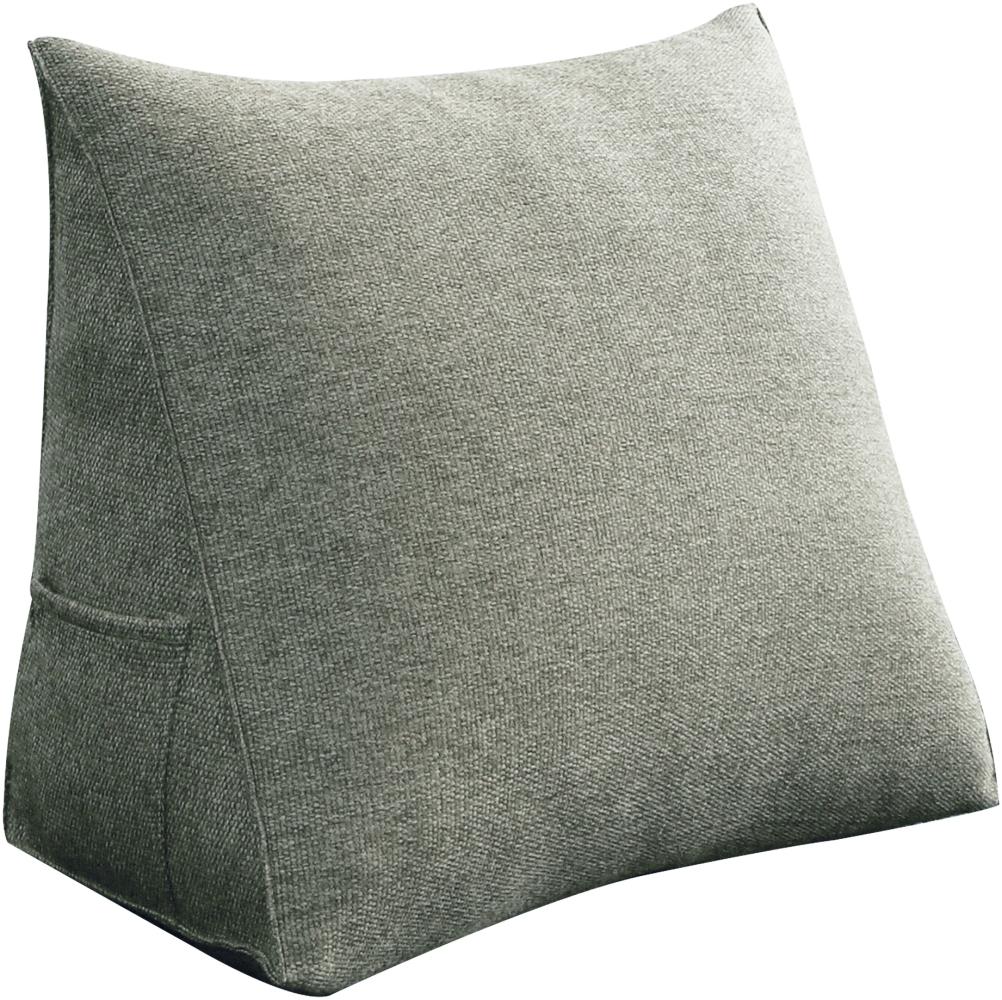 VERCART 'Bettruhe' Keilkissen, Taupe, Leinenmischung, 35 x 20 x 45 cm Bild 1