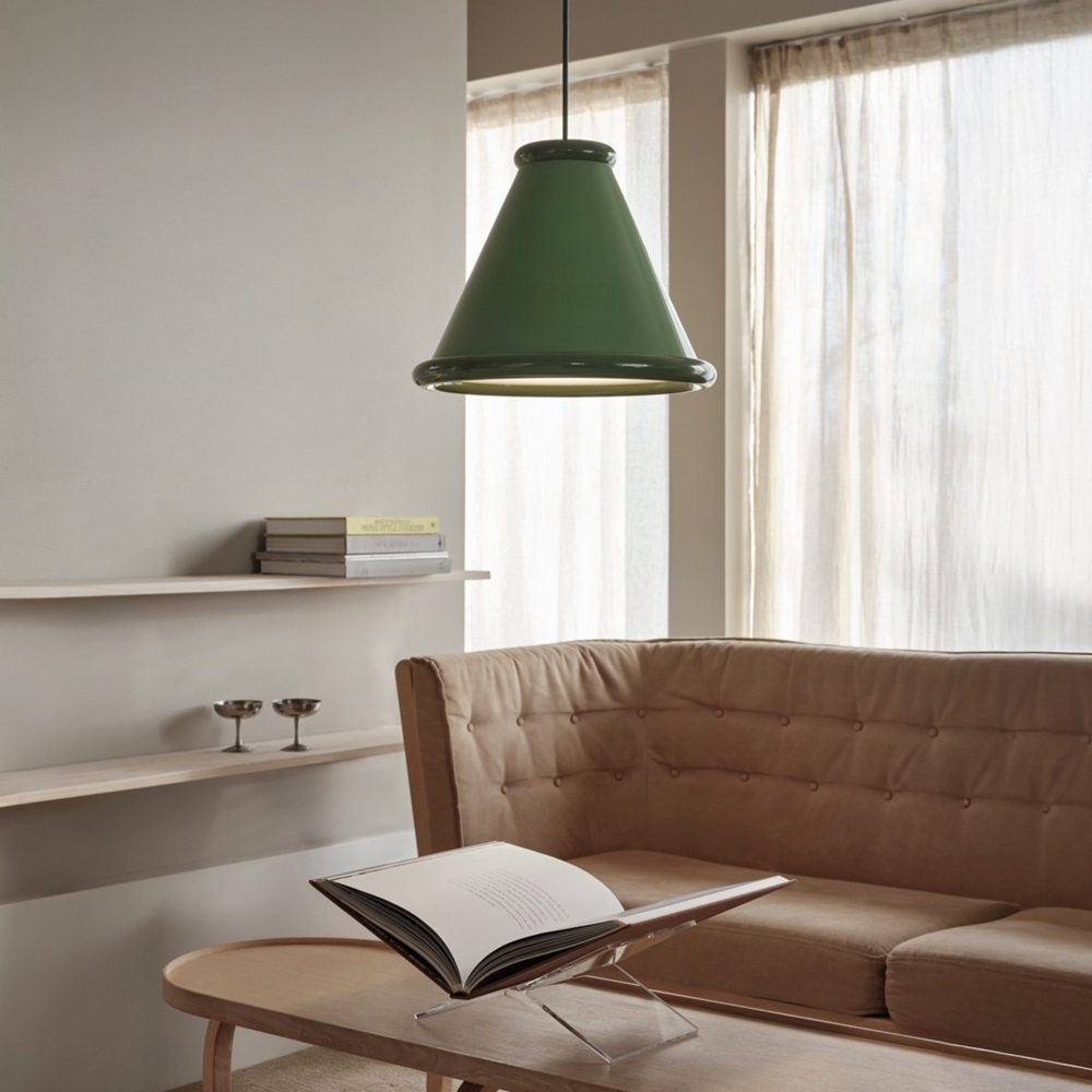 Belid Pendelleuchte Belle 36cm Blassgrün Resedagrün 2700K Bild 1